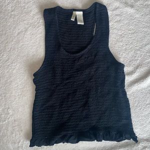 Black tank top